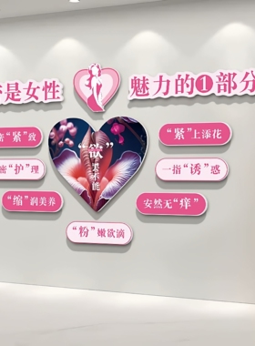 美容院私密疗愈空间布置广告海报产后修复宣传挂画女性健康装饰画