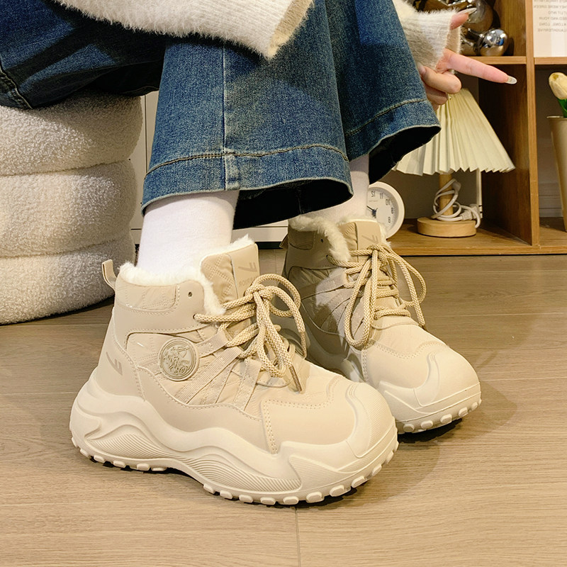 回力复古高帮棉鞋女冬季加绒加厚保暖女鞋百搭爆款休闲运动鞋子潮,淘宝优惠券,粉丝福利购,淘宝优惠卷