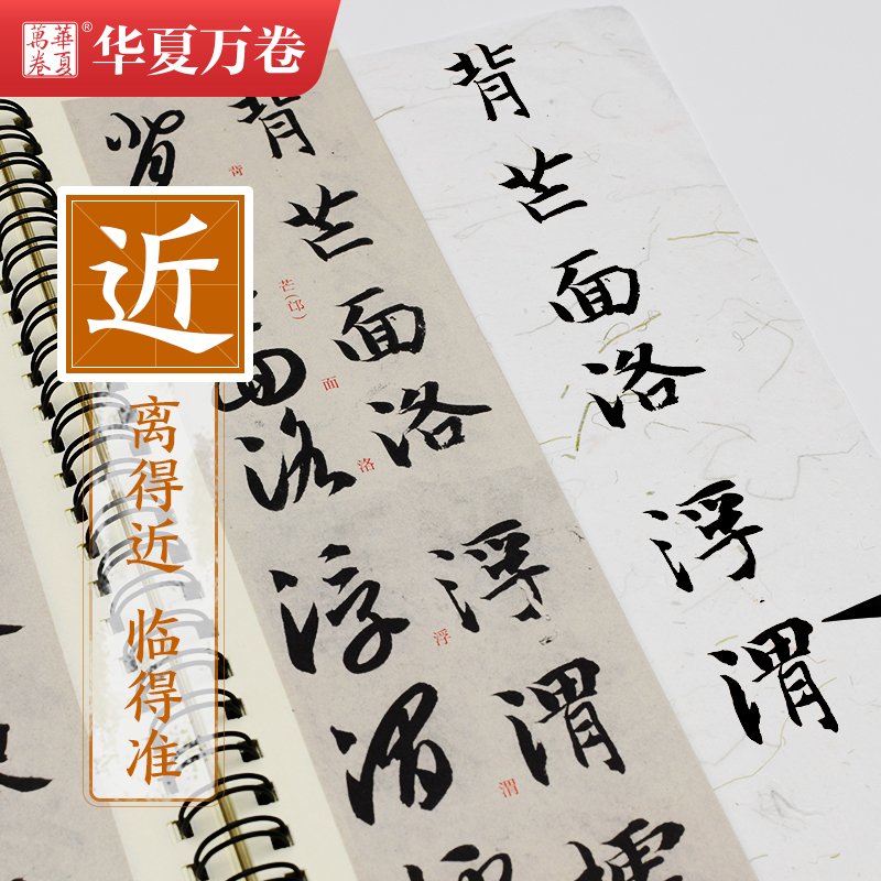 正版 智永真草千字文墨迹本毛笔字帖草书近距离临帖卡临摹字卡 草书毛笔书法字帖活页简体旁注草书行草高清还原临帖练字帖教程 - 图1