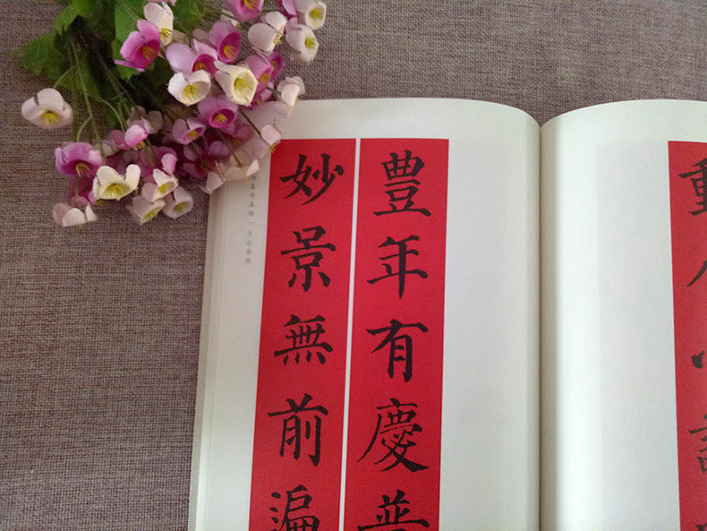 正版颜真卿楷书集字春联 春联挥毫程峰编 毛笔楷书书法练字帖 简体旁注书法成人学生临摹练字帖古帖上海书画出版社,淘宝优惠券,粉丝福利购,淘宝优惠卷