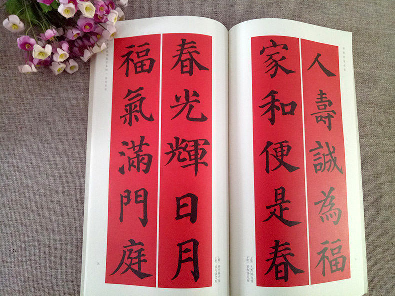 正版颜真卿楷书集字春联 春联挥毫程峰编 毛笔楷书书法练字帖 简体旁注书法成人学生临摹练字帖古帖上海书画出版社,淘宝优惠券,粉丝福利购,淘宝优惠卷