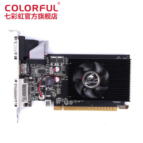 七彩虹 GT710 冰暴鲨/黄金版 1GD3 电脑台式机独立办公显卡显卡 - 图0