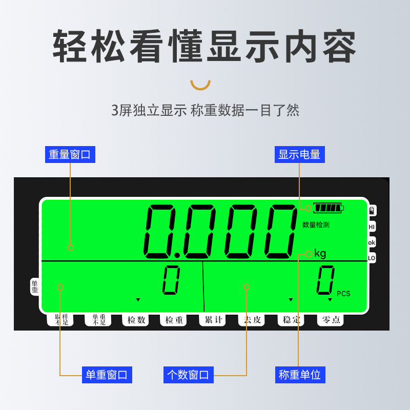 带U盘储存电子秤计数秤自动保存记忆功能记录数据可导出台秤