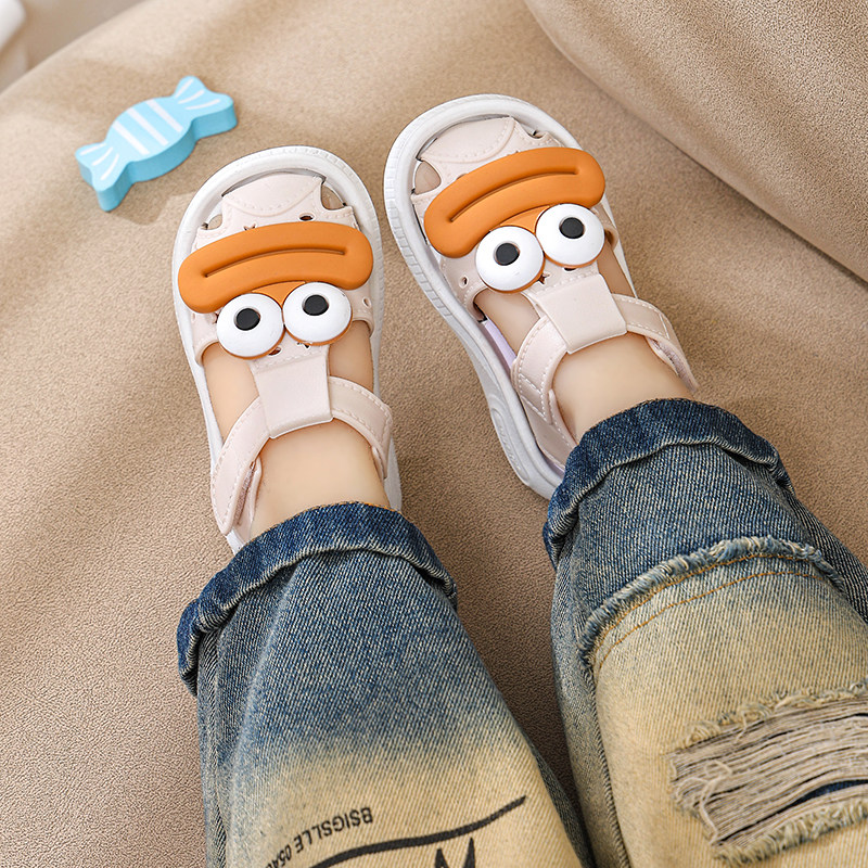 宝宝学步鞋夏季婴幼童鞋包头凉鞋防踢防滑软底01-2-3岁男女童凉鞋