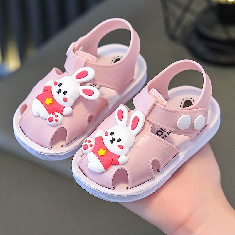 儿童凉鞋婴幼儿夏季男童小童露趾学步鞋软底防滑防踢女童幼童鞋