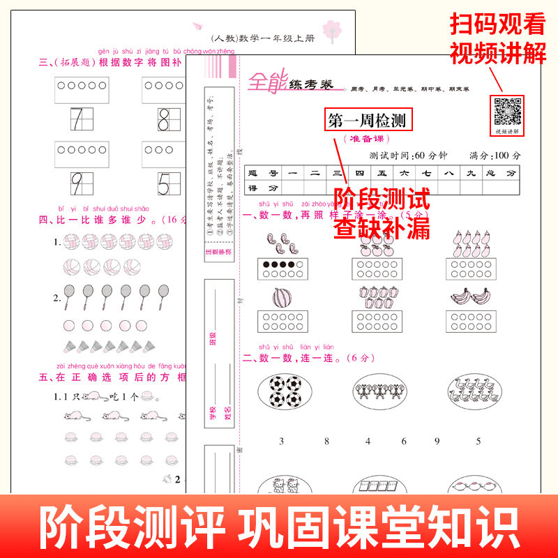 2024秋季全能练考卷一二三四五六年级上册下册语文数学英语人教北师苏教版小学生同步测试卷全套单元期中期末一年级试卷测试卷全套