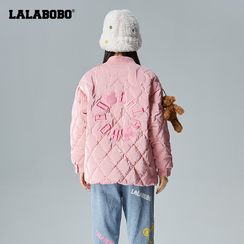 【设计师潮牌】LALABOB2022新款时尚甜酷秋冬宽松休闲羽绒服女士 - 图0