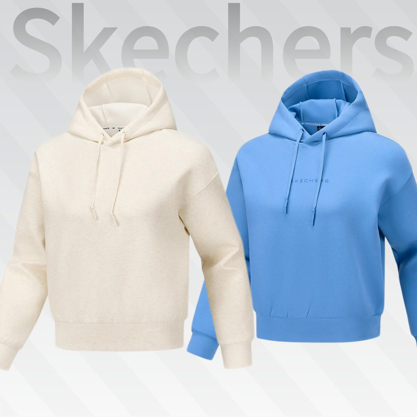 Skechers斯凯奇新款季宽松保暖针织女士秋冬连帽套头卫衣P425W037,淘宝优惠券,粉丝福利购,淘宝优惠卷