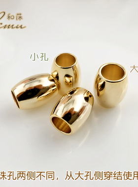 diy日本贵和镀金橡胶绳用藏结珠