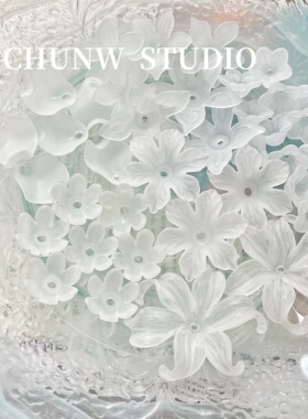 白色系透色法式浪漫鸢尾花