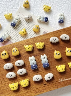 黄色小老虎合金叠叠猫手作