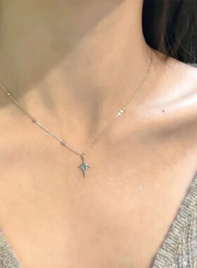 星芒钛钢吊坠项链女小众设计高级感潮流简约个性百搭锁骨链颈链