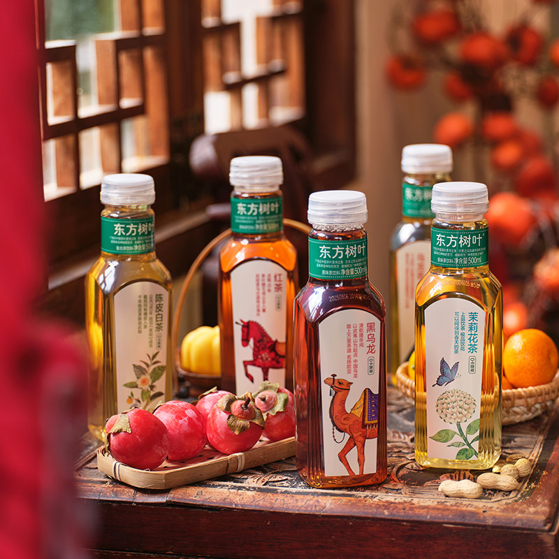 农夫山泉东方树叶无糖饮料500ml*15瓶茉莉花茶 绿茶红茶黑乌龙茶,淘宝优惠券,粉丝福利购,淘宝优惠卷