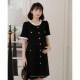 Mao Dan Nana's pregnancy outfit maternity dress summer clothes fashionable classic small fragrance style dress