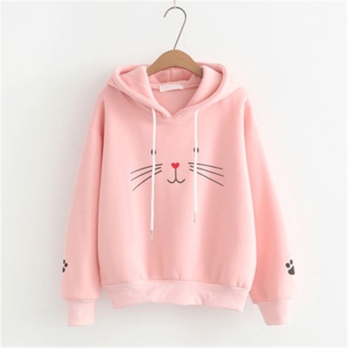 Winter clothes women prints long sleeves hoodies sweater-图1