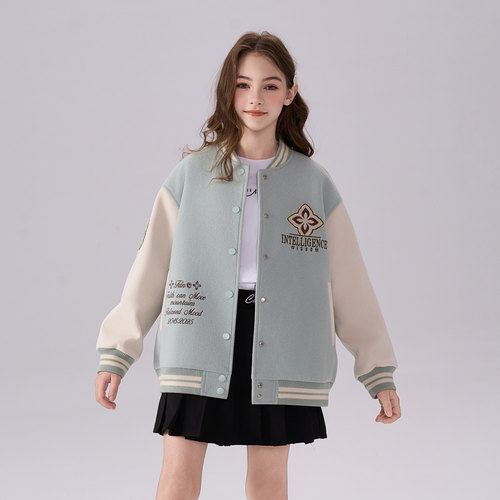 【直播专属2243】女童棒球服外套2026新款女孩洋气春季童装女大童 - 图0