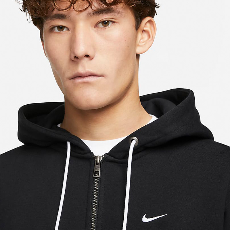 耐克开衫外套NIKE SOLO SWOOSH男子拉链连帽衫宽松卫衣DR0404-010