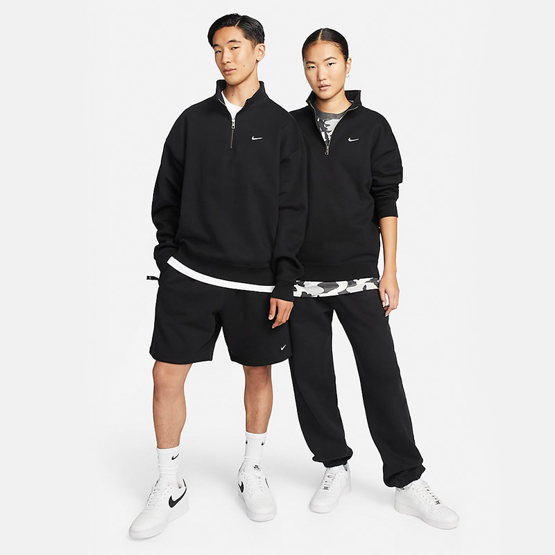 Nike耐克男装Solo Swoosh立领加绒半拉链卫衣套头衫DQ5210-010