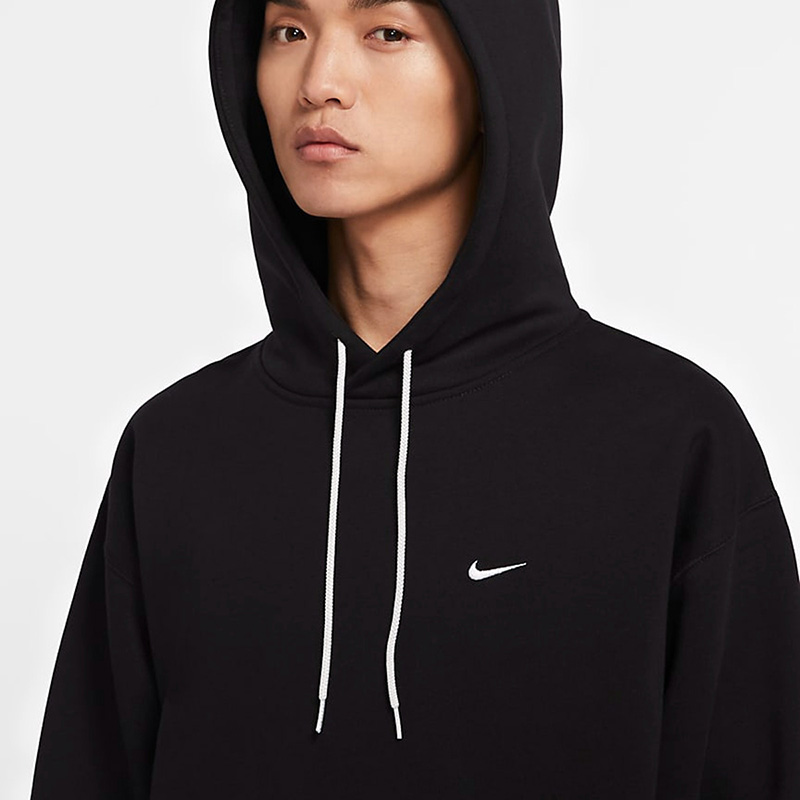 NIKE耐克LAB街头潮流刺绣Logo冬男连帽加绒卫衣套头衫DA0316-010 - 图1