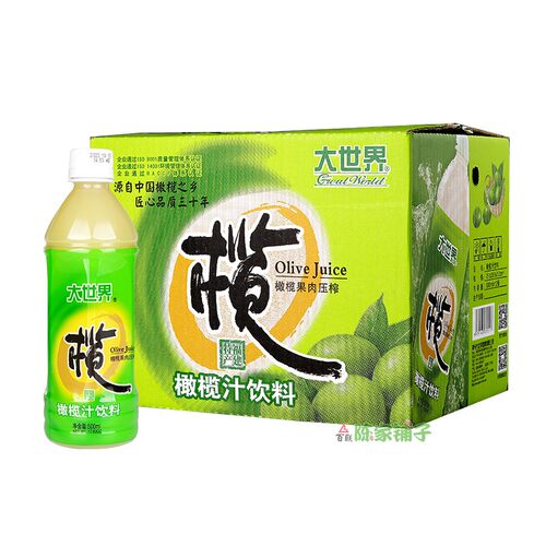 福建特产福州大世界橄榄汁饮料整箱500ml*12瓶装果味果汁饮料家用 - 图3