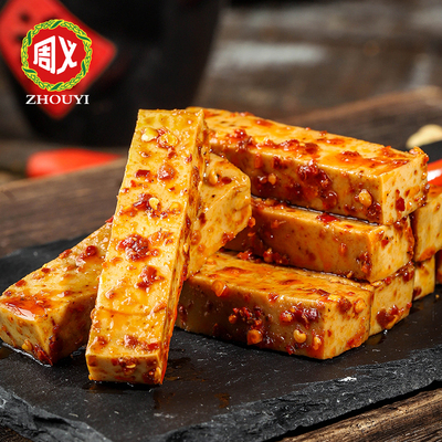 20包重庆特产周义手磨香辣豆干