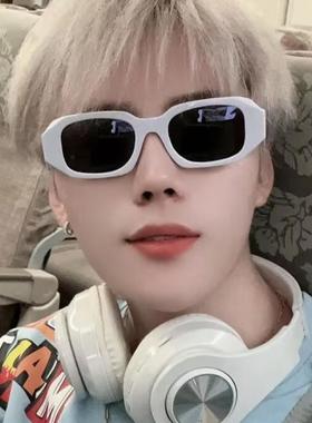 白色框墨镜男款开车专用高