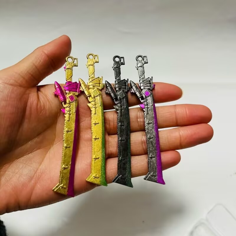和平精英火焰剑合金兵器模型男孩小卖部学生玩具刀剑学校圣诞礼物 - 图1