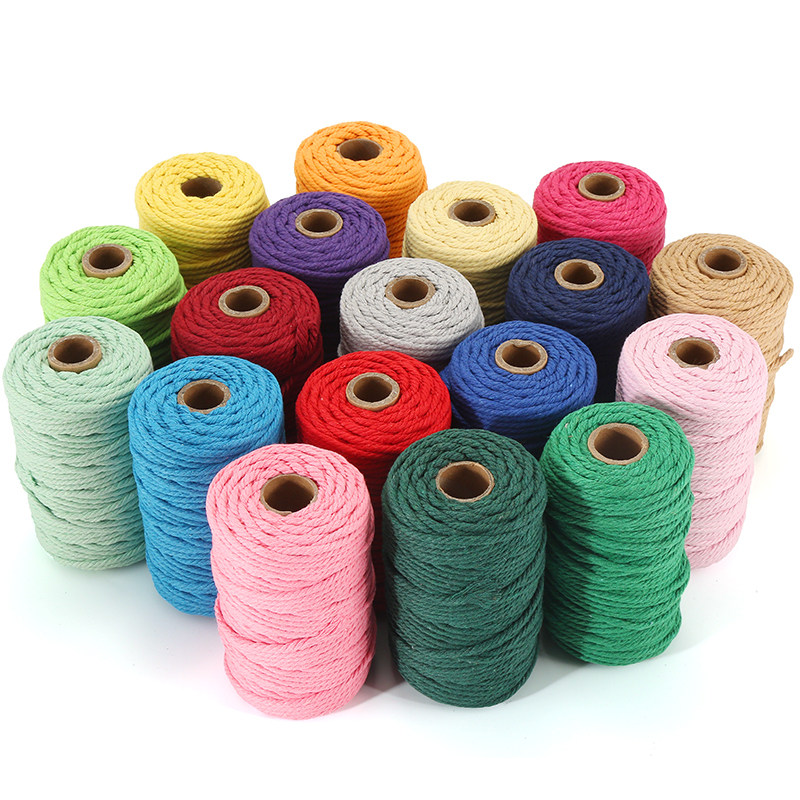 彩色棉绳3mm50米 手工diy捆绑编织包包缠绕装饰线挂毯配件,淘宝优惠券,粉丝福利购,淘宝优惠卷