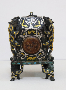 古代豪门提供的茶叶罐+印盒+酒器