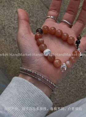 925银手链 JIUJIU【太阳暖炉】气质百搭复古法式1220