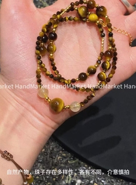 链子925银 【老钱米米两戴项链 】百搭气质轻奢小众彩色项链1122