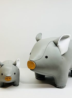 zuny合成皮革摆件简约书房萌趣