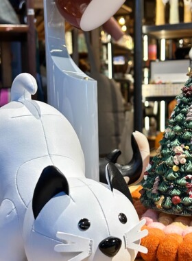 新品狗狗猫咪书档书靠摆件