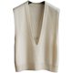 Women's layered cashmere vest for autumn and winter outerwear