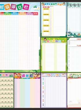 2026中小学创意班级评比栏墙贴教室小组竞赛积表可擦写自粘创布置