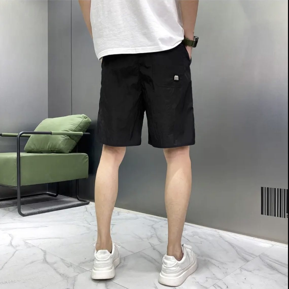 夏季新款男士速干短裤潮牌直筒休闲冰丝运动五分裤时尚百搭沙滩裤,淘宝优惠券,粉丝福利购,淘宝优惠卷