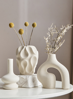 现代简约陶瓷花瓶摆件客厅电视柜