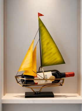 一帆风顺创意复古红酒架