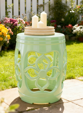 东方美学古墩绣墩客厅凳子