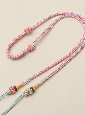 领花项链编织绳军恋项链饰品成品