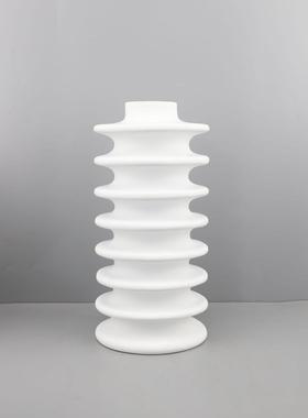 新中式客厅花器摆件样板房售楼部卧室书房黑色桌面玄关软装饰品