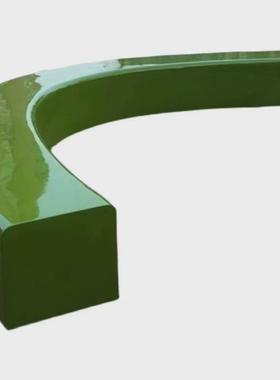 玻璃钢坐凳定制广场公园小区花坛种植池异形休闲坐凳不锈钢树池