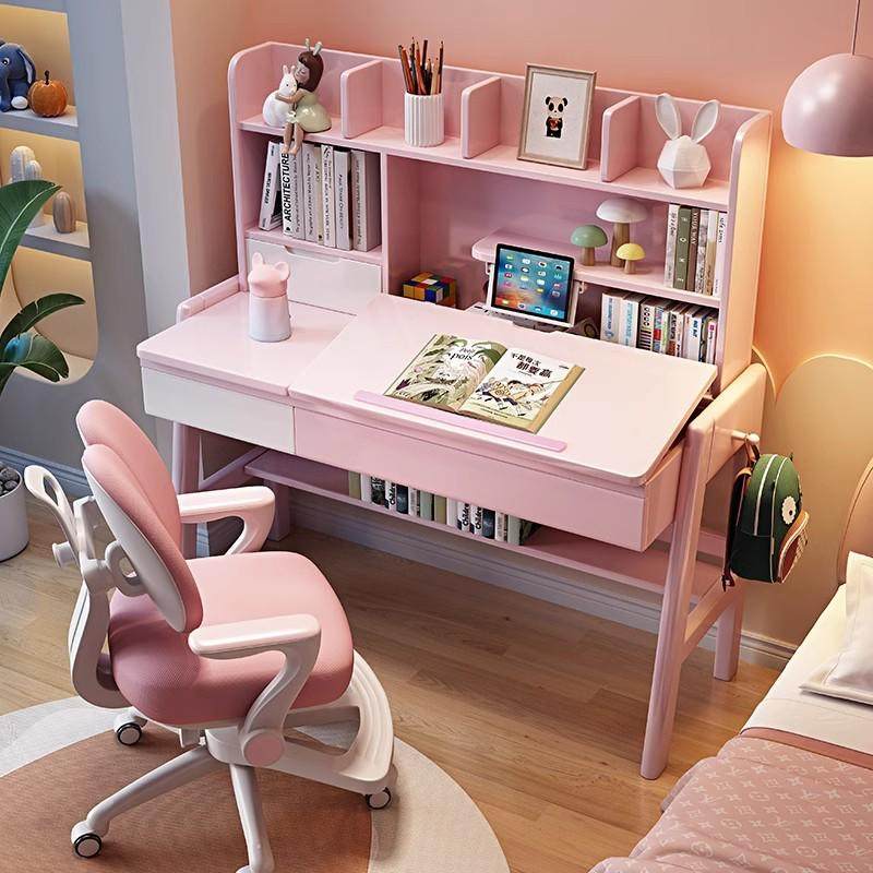 全实木儿童书桌小学生学习桌椅套装家用多功能写字台写字桌可升降,淘宝优惠券,粉丝福利购,淘宝优惠卷