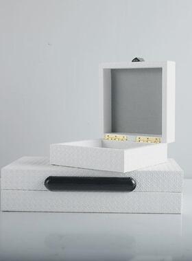 热销新中式摆设装饰盒摆件书房卧室梳妆台饰品收纳盒软装现代简约