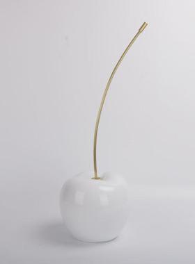 现代简约大樱桃创意家居样板房间软装饰品工艺品客厅会所玄关摆件