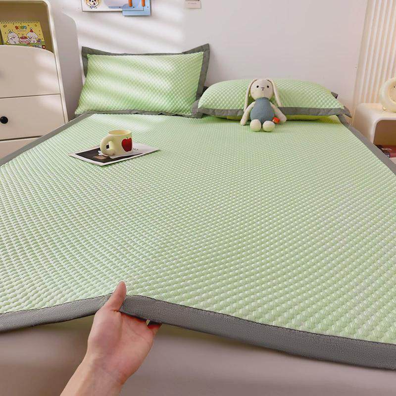 RI0T2024夏季新款冰丝豆豆凉席床垫三件套夏天学生宿舍可水洗单人,淘宝优惠券,粉丝福利购,淘宝优惠卷