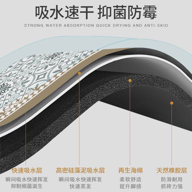 厨房地垫可擦免清洗防污脚垫吸油吸水家用长条防滑垫子地毯可定制,淘宝优惠券,粉丝福利购,淘宝优惠卷