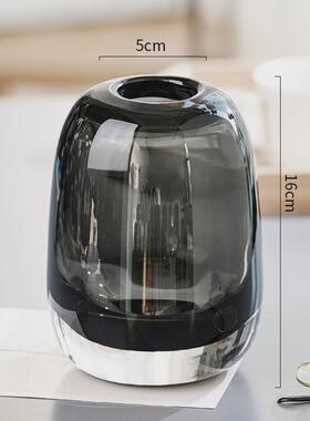 花瓶现代简约透明玻璃大肚高级感北欧家用水培高颜值摆件ins风