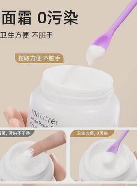 化妆品挖取勺硅胶刮刀水乳面霜护肤粉底液迷你光瓶神器小勺子工具