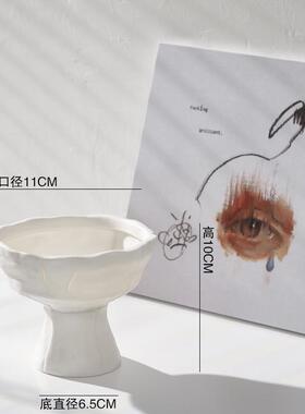 ins北欧白色陶瓷创意简约干花花瓶家居装饰客厅插花摆件摆设拍摄